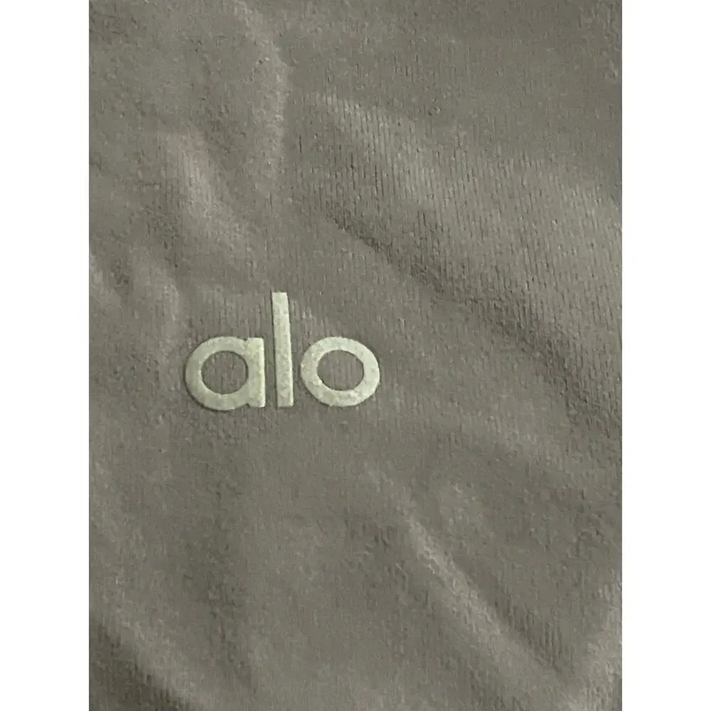 Alo Yoga Gray High Rise Skinny Yoga Gym Athletic Activewear Leggings Pants S/M